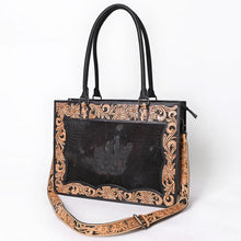 Load image into Gallery viewer, Riverstone Hand Tooled Leather Tote Bag
