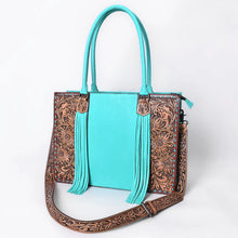 Load image into Gallery viewer, Trailblazer Hand Tooled Leather Tote Bag
