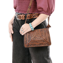 Load image into Gallery viewer, Rustic Rebel Hand Tooled Leather Purse

