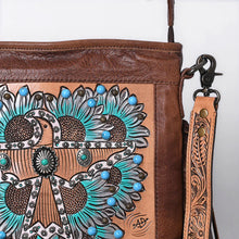 Load image into Gallery viewer, Nomad Hand Tooled Leather Crossbody Purse
