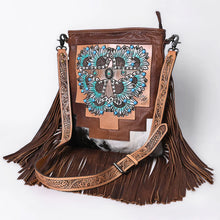 Load image into Gallery viewer, Nomad Hand Tooled Leather Crossbody Purse
