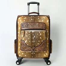 Load image into Gallery viewer, Nottingham Hand Tooled Leather Suitcase

