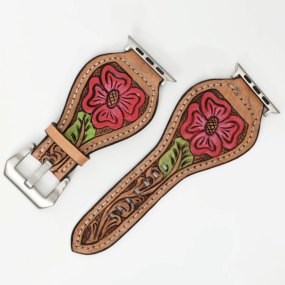 Shop Hand Tooled Leather and Cowhide Apple Watch Bands Dodi Jo s