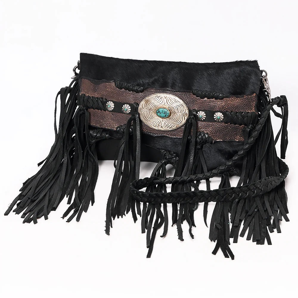Nomad Charm Leather Crossbody Purse