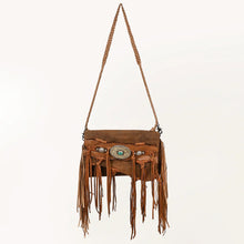 Load image into Gallery viewer, Aztec Aura Leather Crossbody Purse
