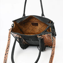 Load image into Gallery viewer, Park Noir Suede Leather Tote Bag
