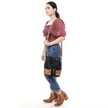 Load image into Gallery viewer, Stampede Hand Tooled Leather Crossbody Purse
