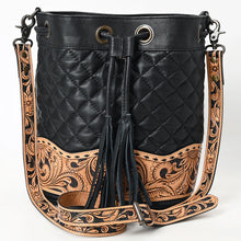 Load image into Gallery viewer, Stampede Hand Tooled Leather Crossbody Purse
