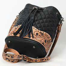 Load image into Gallery viewer, Stampede Hand Tooled Leather Crossbody Purse
