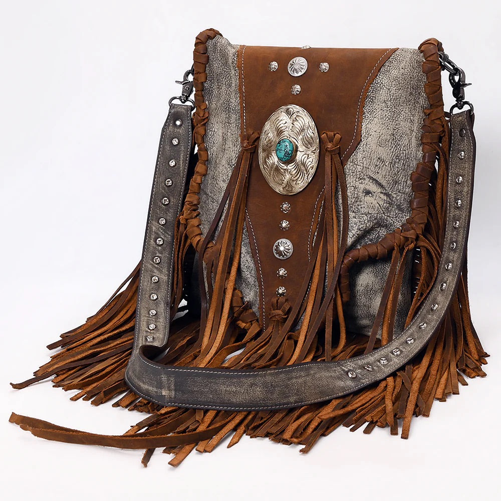 Desert Dunes Leather Crossbody Purse