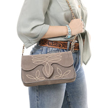 Load image into Gallery viewer, The Glory Suede Boot Stitch Purse

