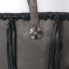 Load image into Gallery viewer, Mystic Meadow Leather Shoulder Tote Bag
