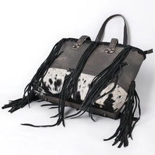 Load image into Gallery viewer, Mystic Meadow Leather Shoulder Tote Bag
