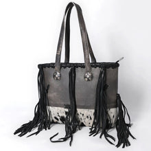 Load image into Gallery viewer, Mystic Meadow Leather Shoulder Tote Bag
