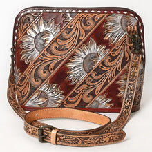 Load image into Gallery viewer, Maverick Hand Tooled Leather Crossbody Purse
