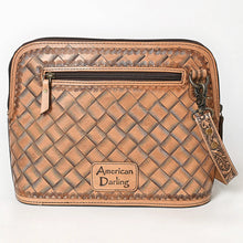 Load image into Gallery viewer, Maverick Hand Tooled Leather Crossbody Purse
