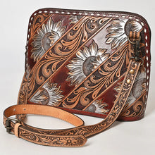 Load image into Gallery viewer, Maverick Hand Tooled Leather Crossbody Purse
