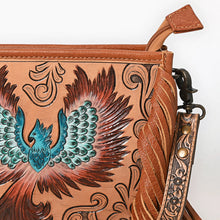 Load image into Gallery viewer, Empress Fire Hand Tooled Leather Crossbody Purse
