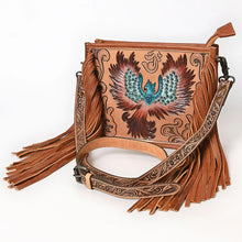 Load image into Gallery viewer, Empress Fire Hand Tooled Leather Crossbody Purse

