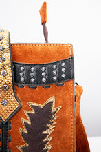 Load image into Gallery viewer, Sunset Butte Suede Leather Tote Bag
