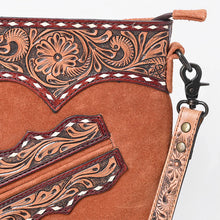 Load image into Gallery viewer, Somset Hand Tooled Leather Crossbody Purse
