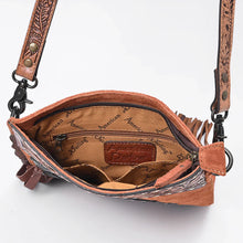 Load image into Gallery viewer, Somset Hand Tooled Leather Crossbody Purse
