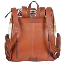 Load image into Gallery viewer, Sequoia Falls Tooled Leather and COwhide Western Backpack
