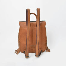 Load image into Gallery viewer, Greenwood Hand-Tooled Hair-On Genuine Leather Backpack
