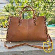 Load image into Gallery viewer, Circle Mountain Leather Crossbody Purse
