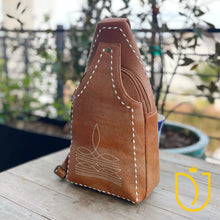 Load image into Gallery viewer, Bygone Beauty Leather Sling Bag
