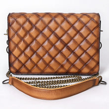 Load image into Gallery viewer, Driftwood Quilted Leather Crossbody Purse

