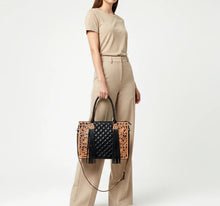 Load image into Gallery viewer, Meadowlark Hand Tooled Leather Tote Bag

