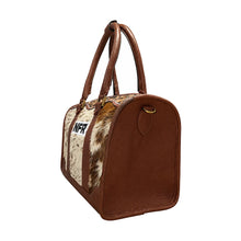 Load image into Gallery viewer, Fallon multi-tone hair-on hide speedy bag with hand-tooled trim and Wrangler NFR 2026 charm

