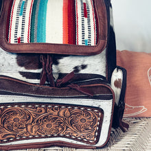 Load image into Gallery viewer, Ira Creek Western Leather Backpack
