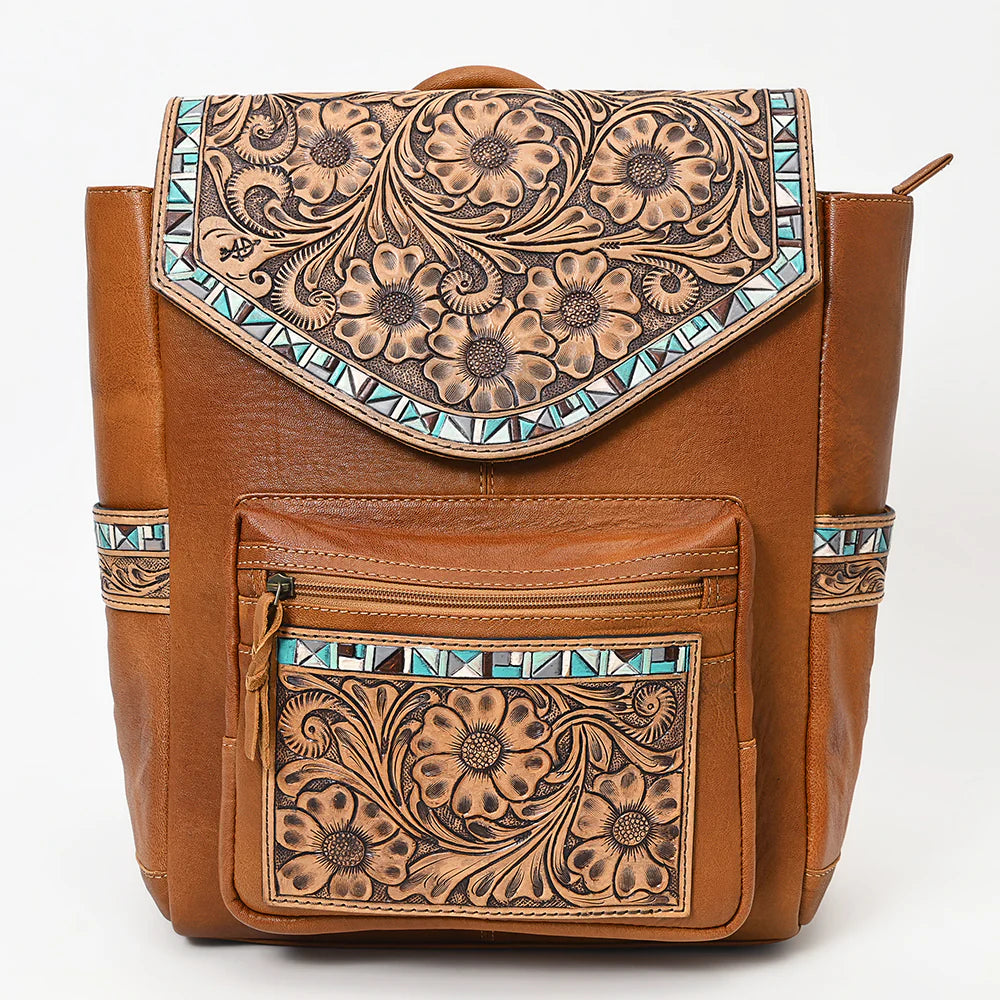 West Bend Western Leather Backpack