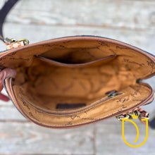 Load image into Gallery viewer, Rockwell Ranch Hand Tooled Leather Crossbody Purse
