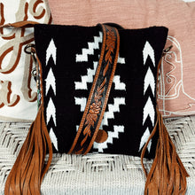 Load image into Gallery viewer, Genevieve Hand Tooled Leather Crossbody Purse
