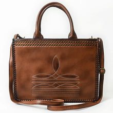 Load image into Gallery viewer, Gilded Spur Western Leather Shoulder Tote Bag
