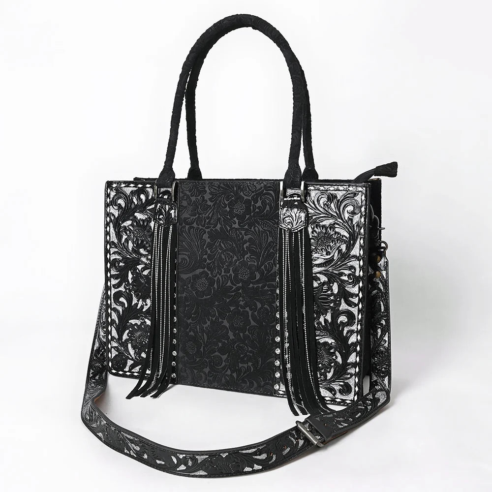 Opulent Aura Suede Leather Tote Bag