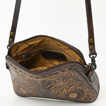 Load image into Gallery viewer, Longhorn Belle Hand Tooled Leather Crossbody Purse
