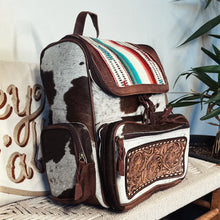 Load image into Gallery viewer, Ira Creek Western Leather Backpack
