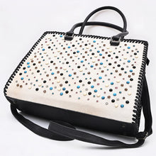 Load image into Gallery viewer, White Pearl Western Leather Shoulder Bag
