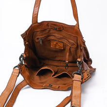 Load image into Gallery viewer, Painted Rocks Italian Leather Crossbody Purse
