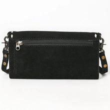 Load image into Gallery viewer, Victoria Suede Leather Boot Stitch Crossbody Wallet
