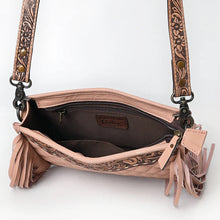Load image into Gallery viewer, Regal Quilted Hand Tooled Leather Crossbody Purse
