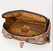 Load image into Gallery viewer, Sugar Pine Hand Tooled Leather Briefcase
