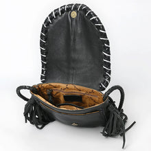 Load image into Gallery viewer, Moonlit Sage Leather Crossbody Purse
