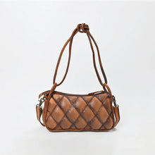 Load image into Gallery viewer, Yorkshire Quilted Leather Shoulder Bag | Luxury Western Purse with Hand-Tooled Floral Detail &amp; Crossbody Strap
