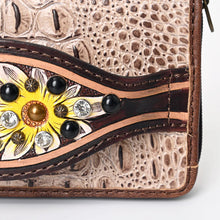 Load image into Gallery viewer, Daisy Coyote Embossed Leather Wallet
