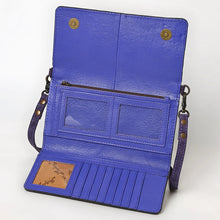 Load image into Gallery viewer, Victoria Suede Leather Boot Stitch Crossbody Wallet
